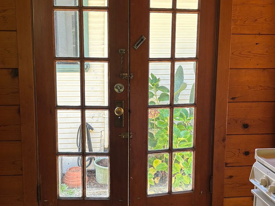 French doors to yard