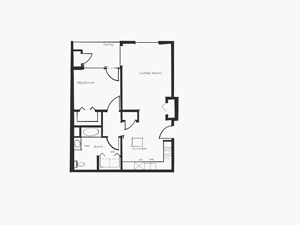 Floor plan One Bedroom