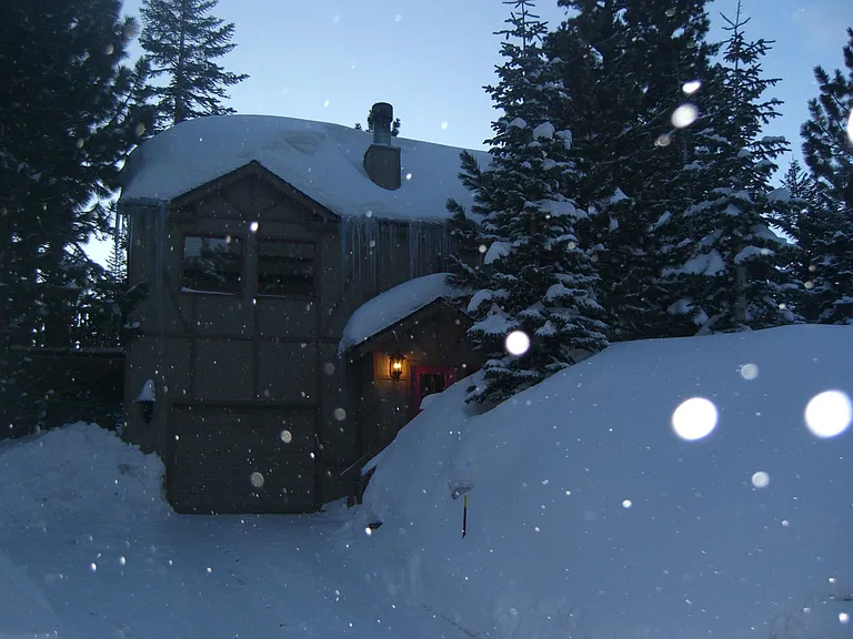 House during heavy snowfall year!