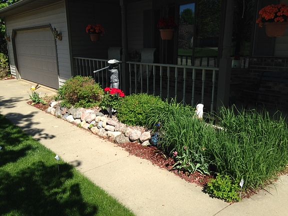 Landscaped Front Walk