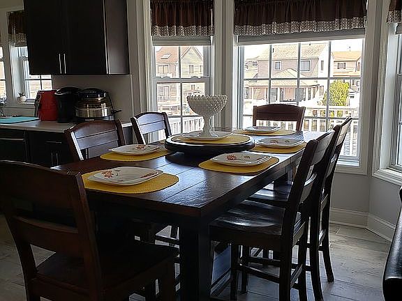 Dining with lagoon view