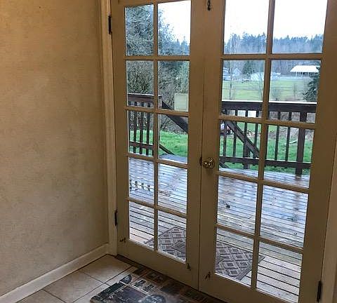 French doors to deck