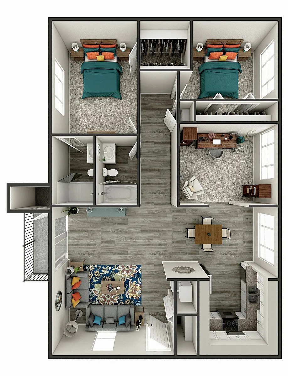 Floor plan Vail w/Den