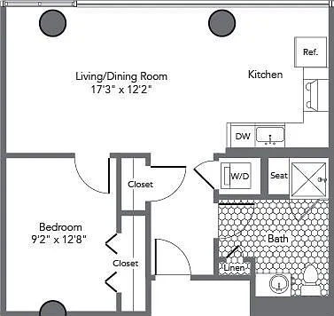 1G floor plan The Hecht Warehouse
