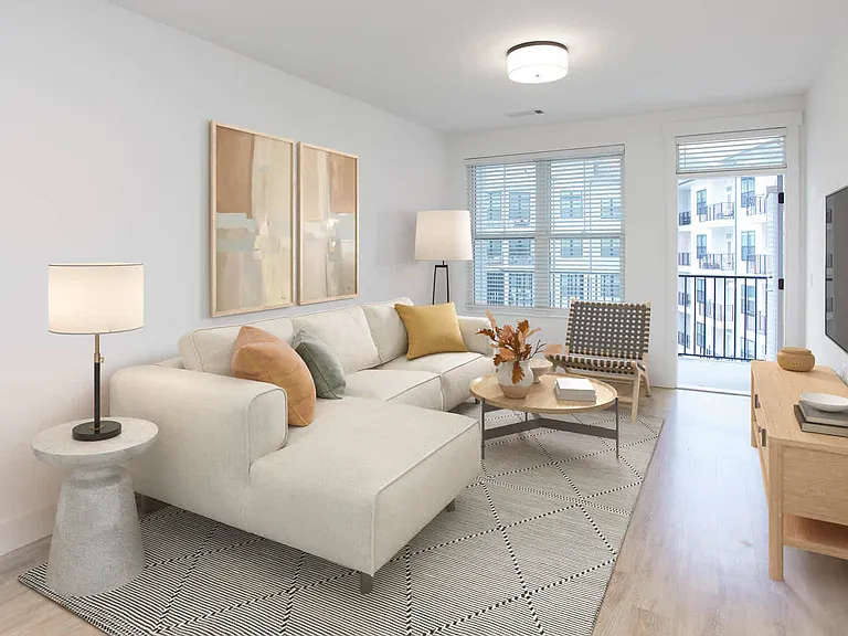 Living Room with Hard Surface Flooring