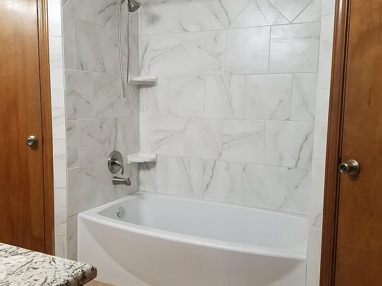 beautiful double curved shower curtain rod
