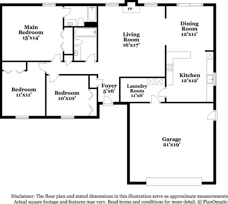 3 bed, 2.0 bath, 1425 sqft, $2,050 — Photo 2
