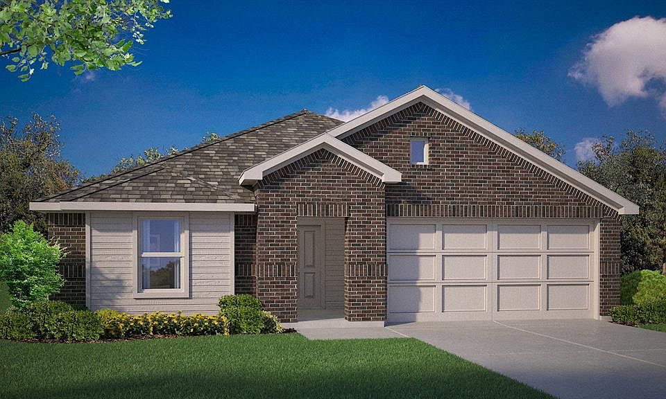 Front Elevation-D.R. Horton''s Austin floor plan elevation C-All Home and community information, including pricing, included features, terms, availability and amenities, are subject to change at any time without notice or obligation. All Drawings, pictures, photographs, video, square footages, floor plans, elevations, features, colors and sizes are approximate for illustration purposes only and will vary from the homes as built.