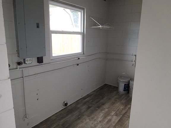 Inside laundry room.