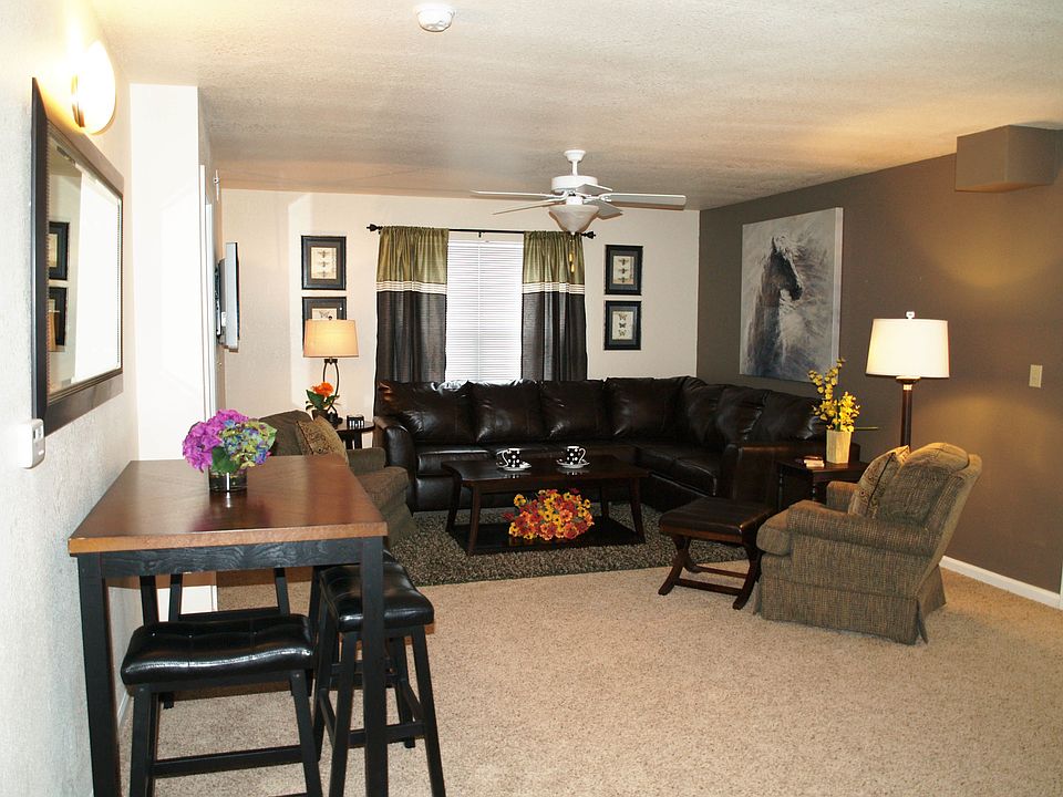 Living room hosts large open space!
