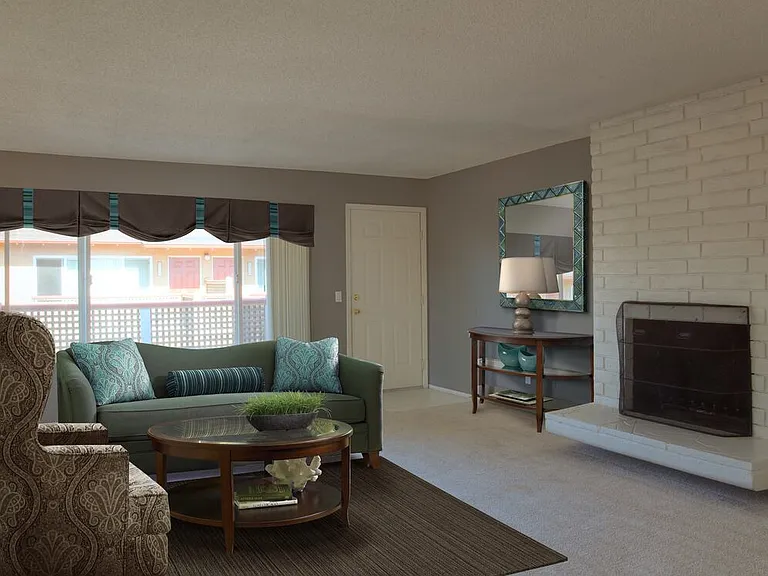 Classic Package I living room with carpet (select homes)