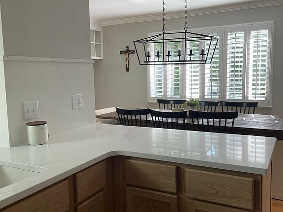 Extra counter space in the kitchen.