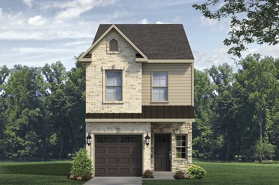 The Bermuda town home is built by keystone homes