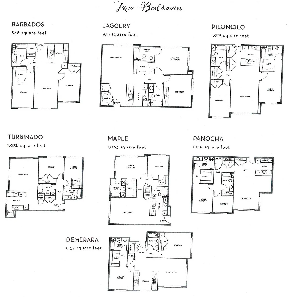 Floor plan 2x1 or 2x2s Multiple Floorplans - Now to August