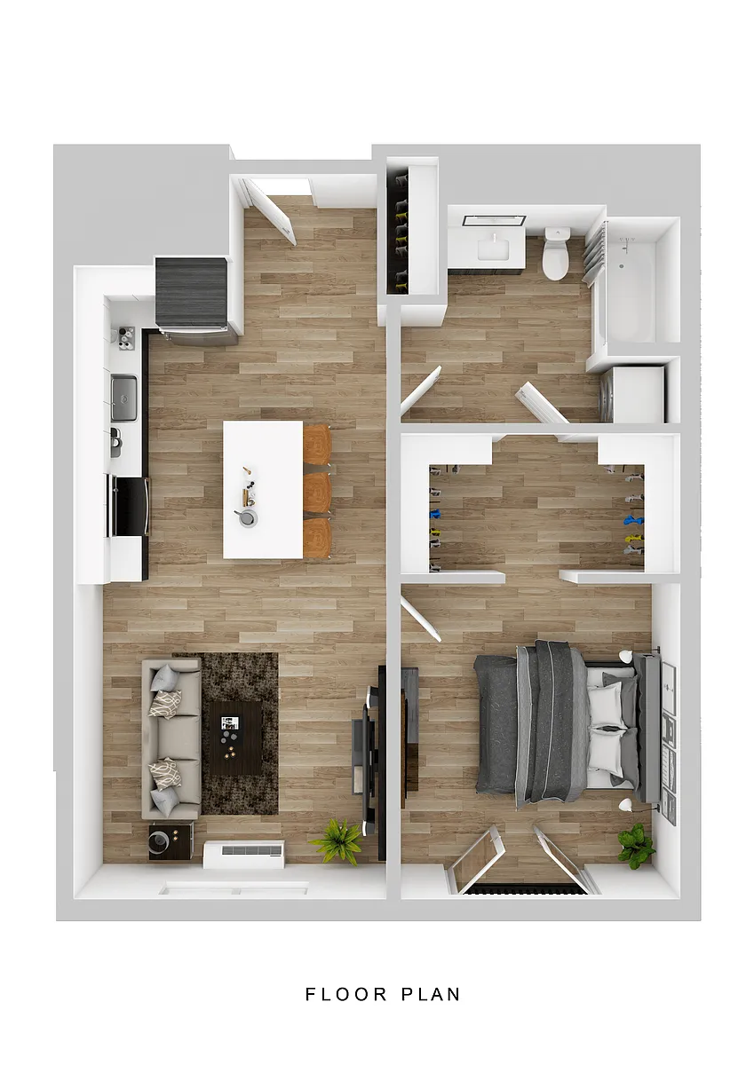 Floor plan Klipsan - 1 Bed A3