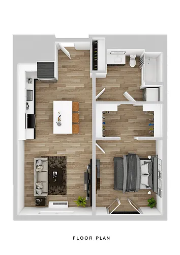 Floor plan Klipsan - 1 Bed A3