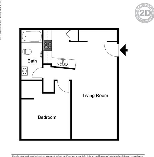 1BR Floorplan