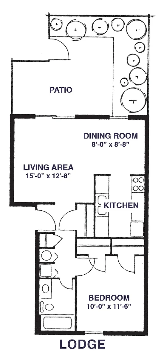 Floor plan Lodge