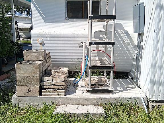 Rear, new electric box