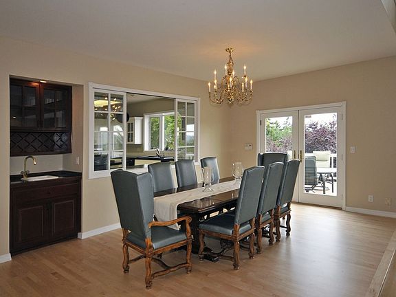 Dining area near living room