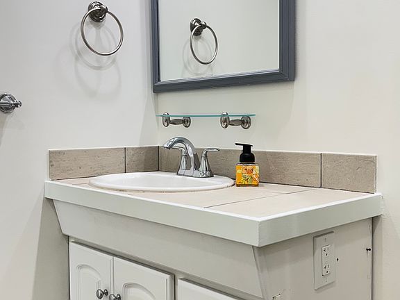 2nd bathroom with corner shower