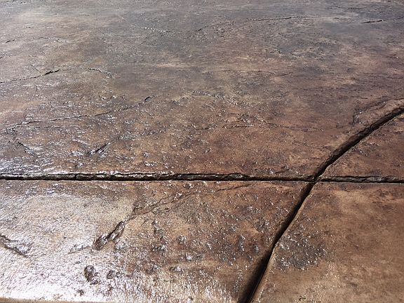 Antique patio finish. 