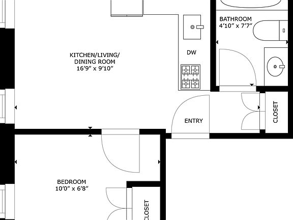 2nd image of 344 W 52nd St APT 3
