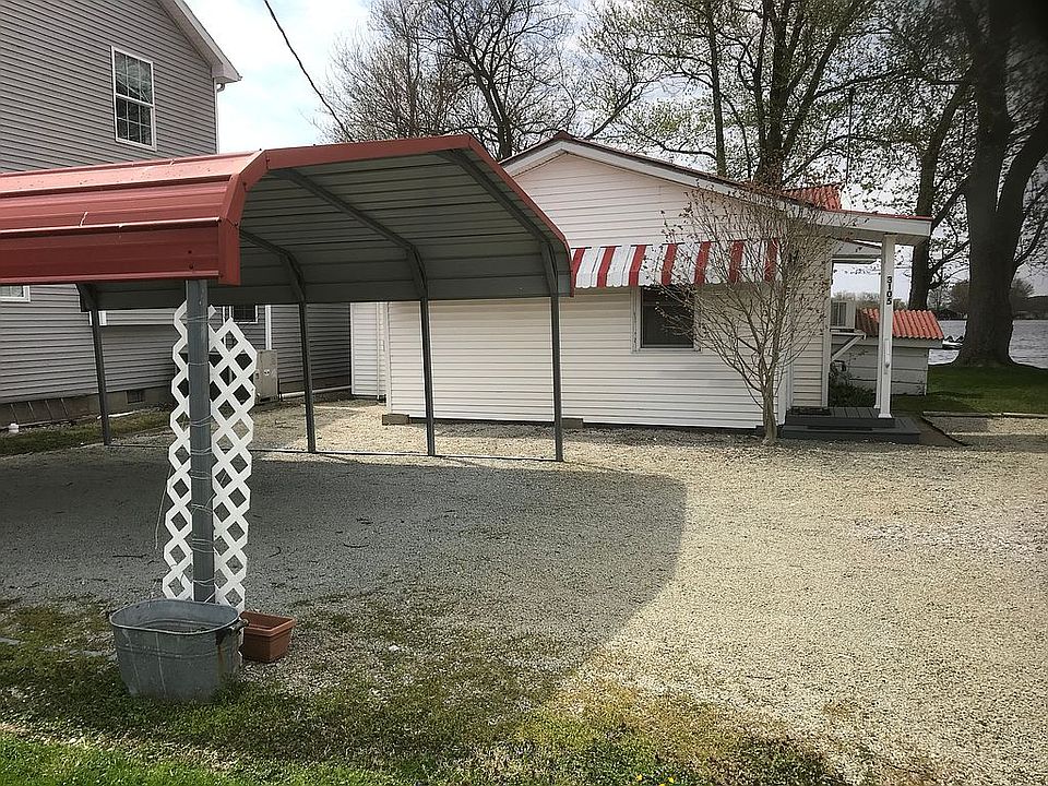 Street side has carport