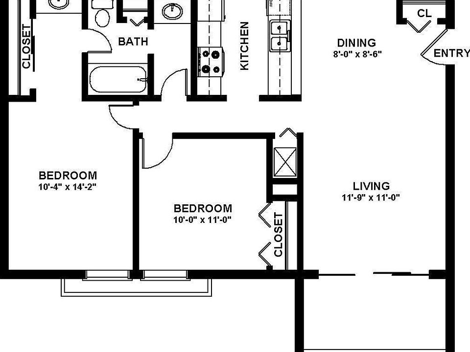 Jonathan - 852 sq. ft