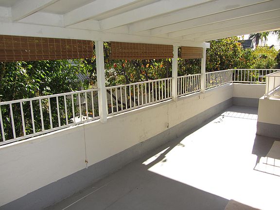 350 sq.ft. Large, Roof-covered terrace facing east, quiet and private. New roof. New paint.