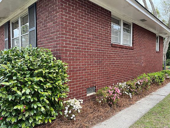 Right side along driveway