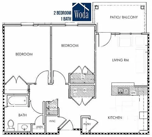 Floor plan 2 Bedroom