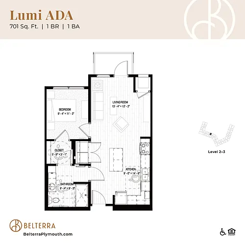 Floor plan Lumi ADA