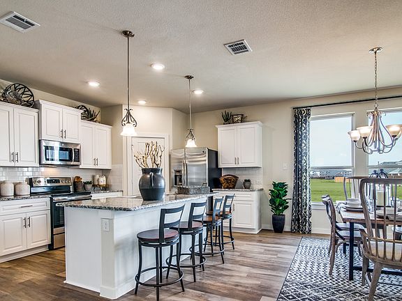 Spacious kitchen with island