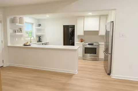 Kitchen with Laundry room/office attached
