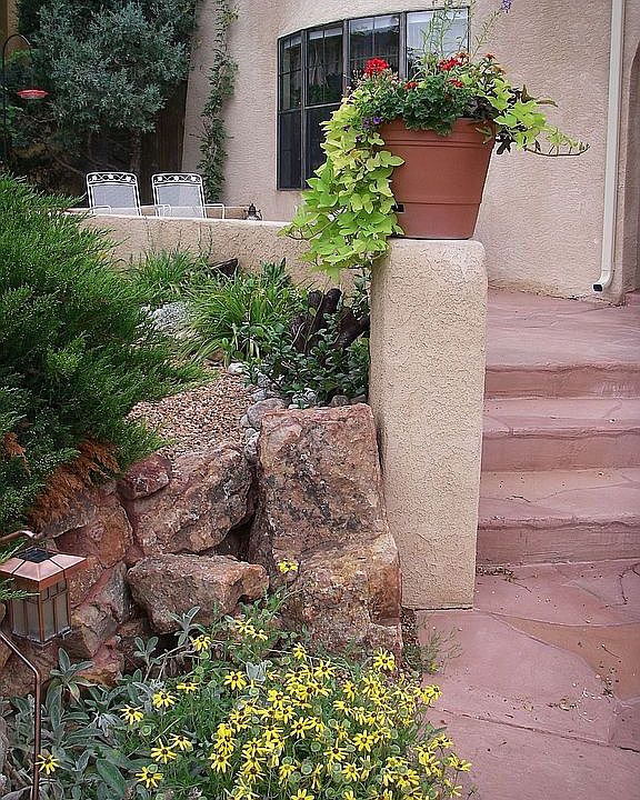 Front steps and porch