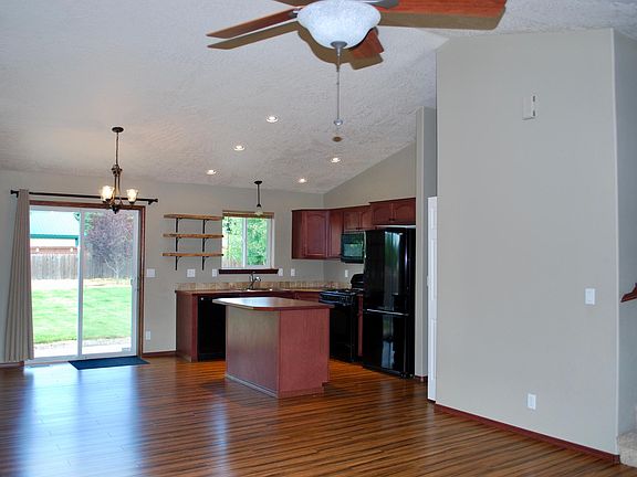 Open kitchen and dining