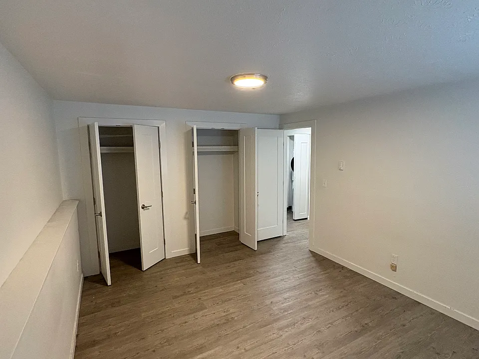 Generous closet space