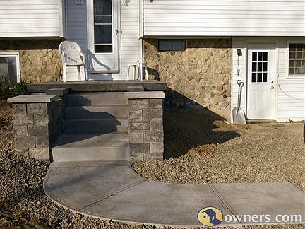 New Front porch sidewalk