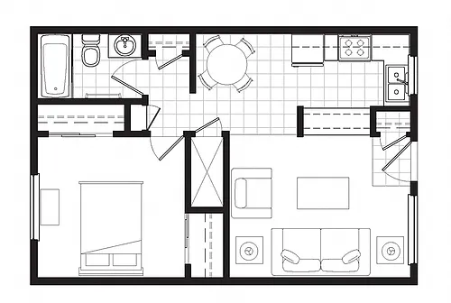 Floor plan Casa Del Rey Norte & Sur