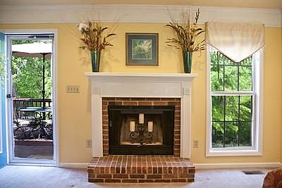 Attractive Wood Buring Fireplace