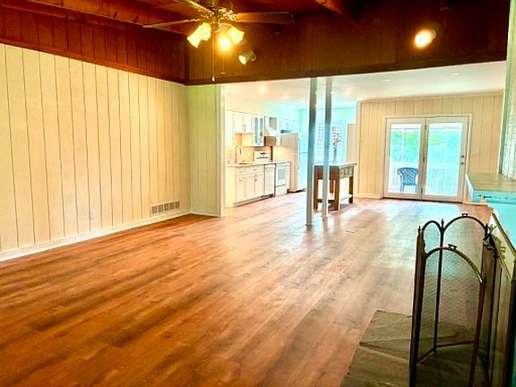 view of the Great Room from fireplace 

(NOTE- fireplace is currently not functional)