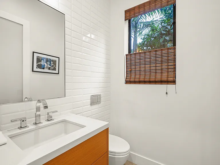 Downstairs powder room