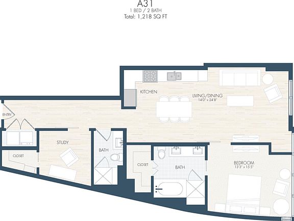 4th image of 1445 Little Raven St #3008
