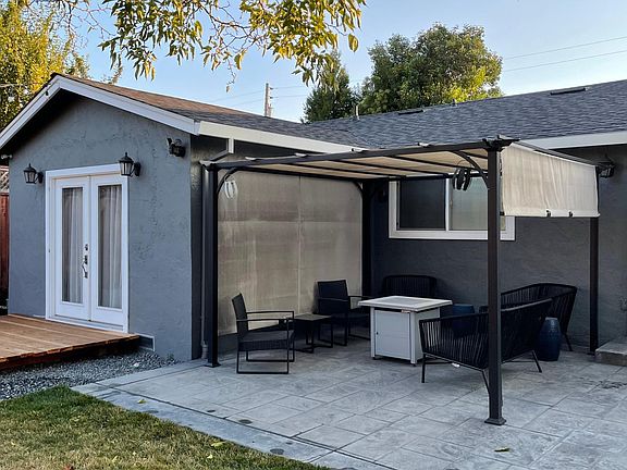 Covered sitting area