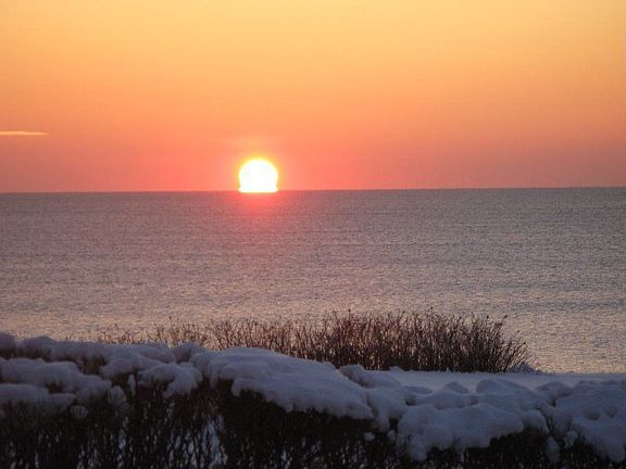 Beautiful sunrises over the water