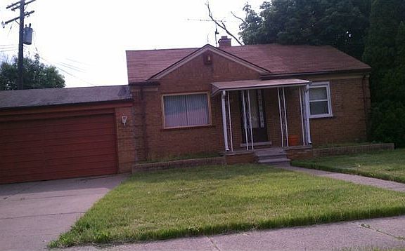 front with attached garage