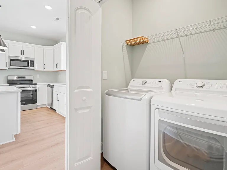 washer and dryer provided
