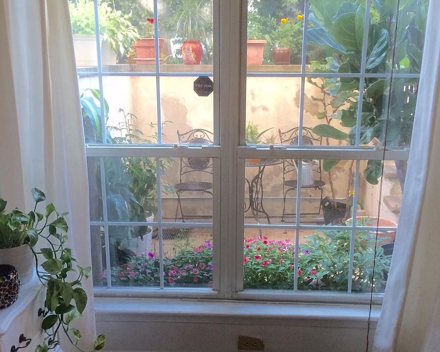 view to private patio