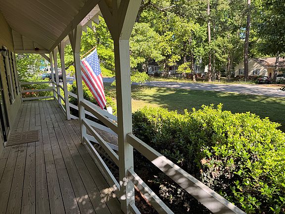 View of front yard and street from front porch